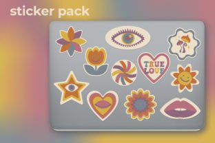 Groovy Bundle Stickers Graphic by Designs by MaMboh · Creative Fabrica