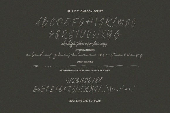 Hallie Thompson Font PNG with transparent background - Preview 6
