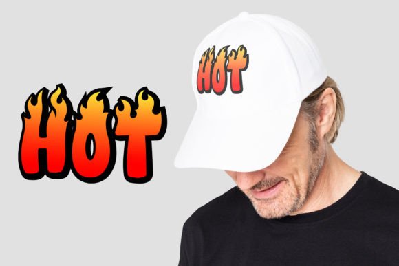 Hot Fire Font PNG with transparent background - Preview 5