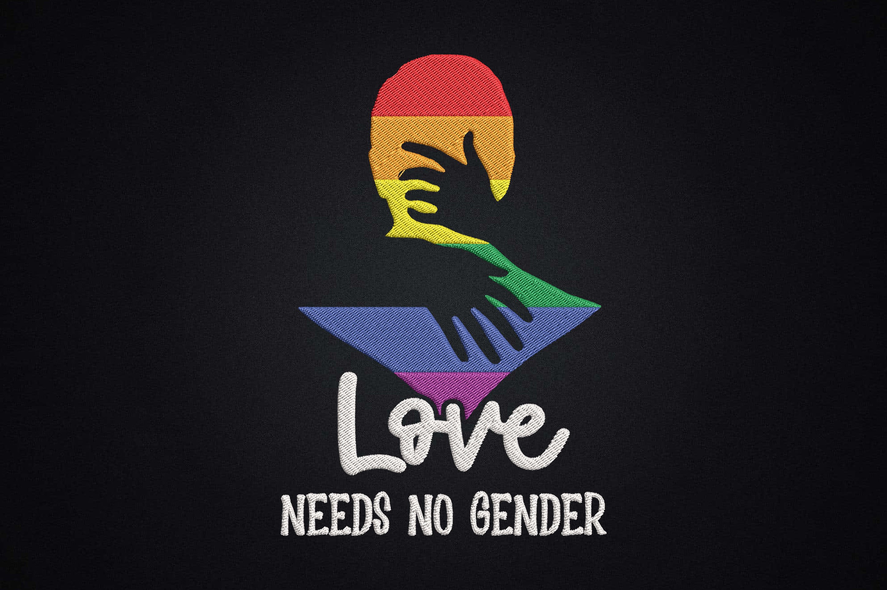Love Needs No Gender LGBT Gay Pride