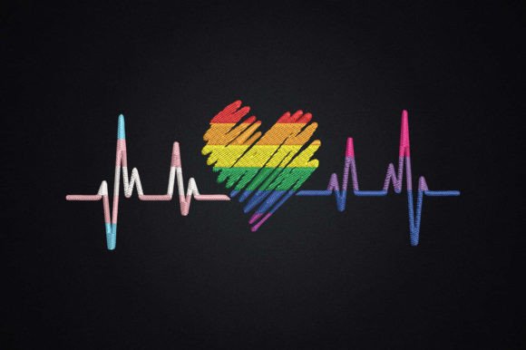 Lovely Heartbeat LGBT Gay Lesbian Pride