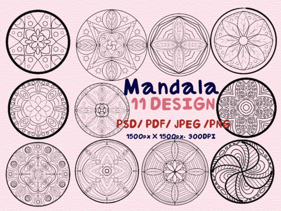 Mandala Graphic Illustrations By Pukka De