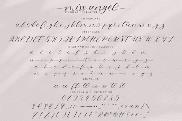 Miss Angel Font font preview - 4