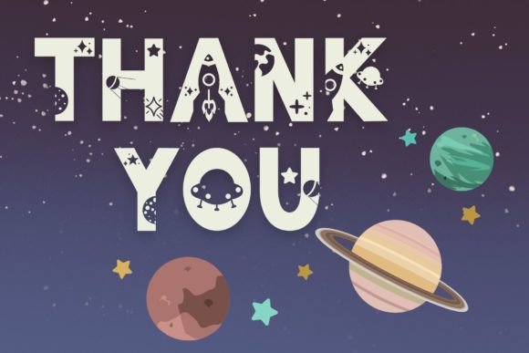 Planet Space Font PNG with transparent background - Preview 5