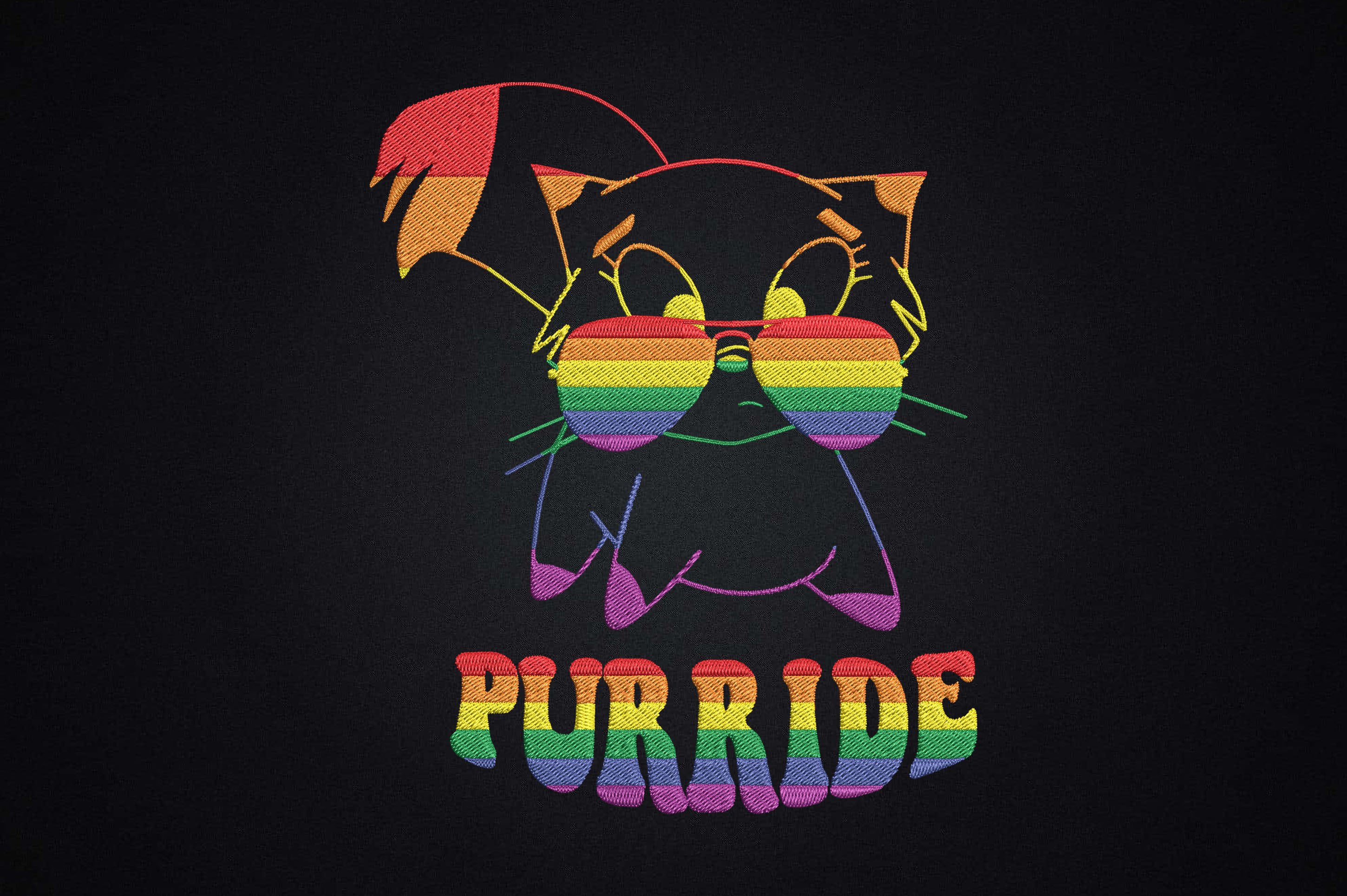 Purride Cute Cat Gay Lesbian LGBT Pride