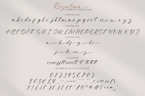 Royalina Font PNG with transparent background - Preview 3