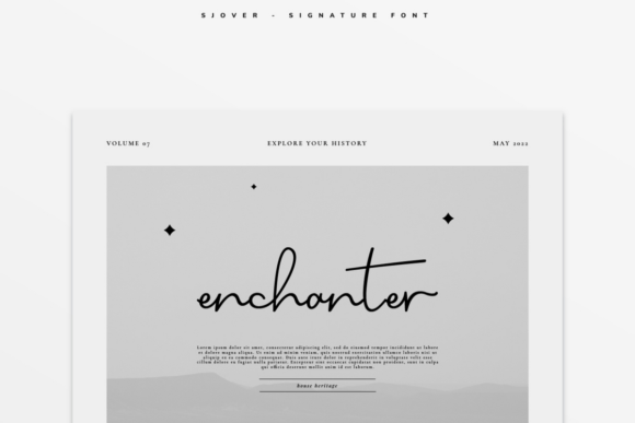 Sjover Font PNG with transparent background - Preview 5