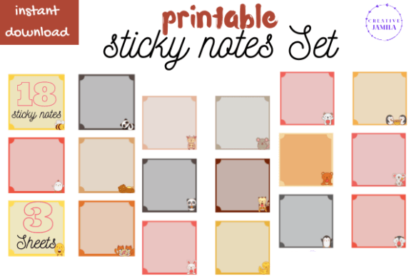 Sticky Notes Digital Stickers GoodNotes - GoodNotes