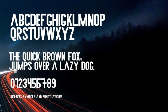 Bakkar's Tight Sans Font - Preview 1