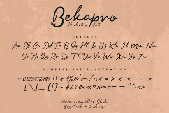 Bekapro Font - Preview 3