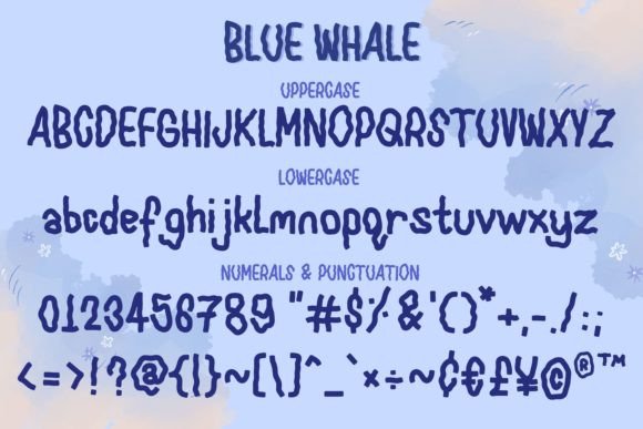 Blue Whale Font - Preview 1