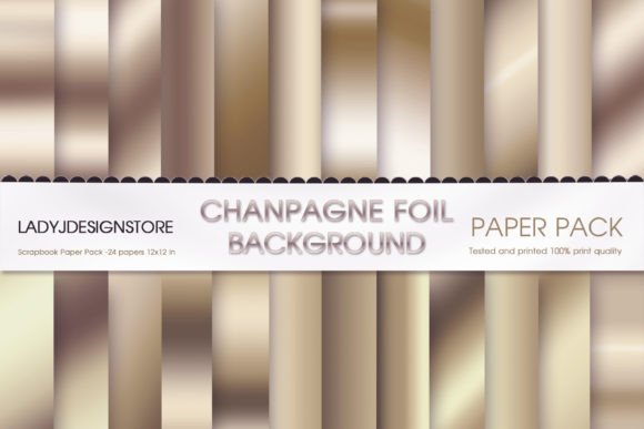 Champagne Gradient, Beige Digital Paper