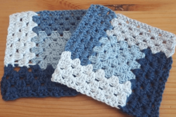 Color Block Square Illustration Patrons de Crochet Par The Really Crafty Store