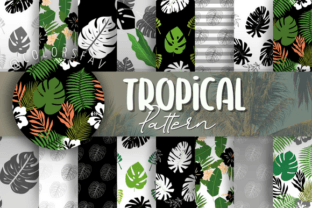 Dark Tropical Seamless Patterns Bundle Graphic by ColorsFav · Creative ...