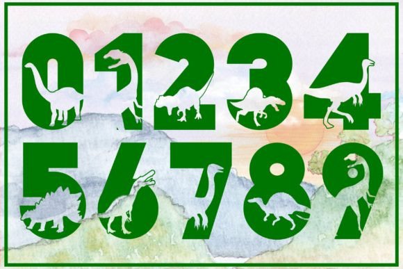 Dinosaur Park Font PNG with transparent background - Preview 2