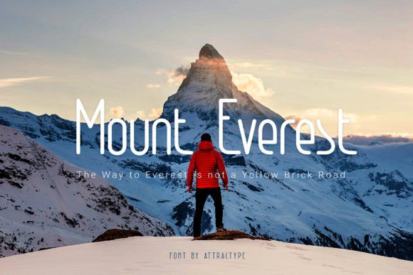 Everest Line Font - Preview 1