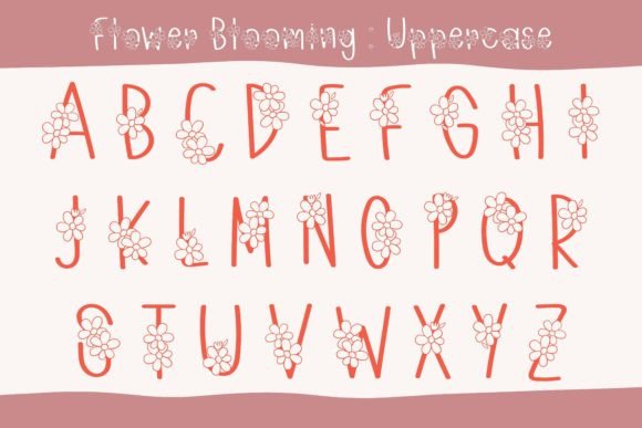 Flower Blooming Font - Preview 2