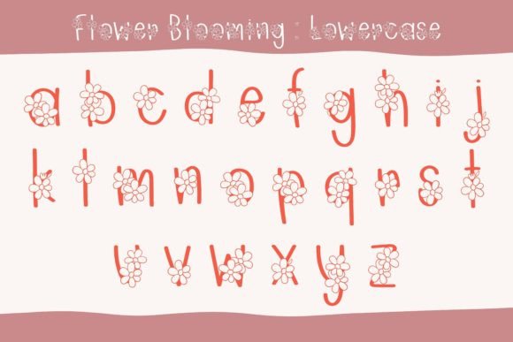 Flower Blooming Font - Preview 3