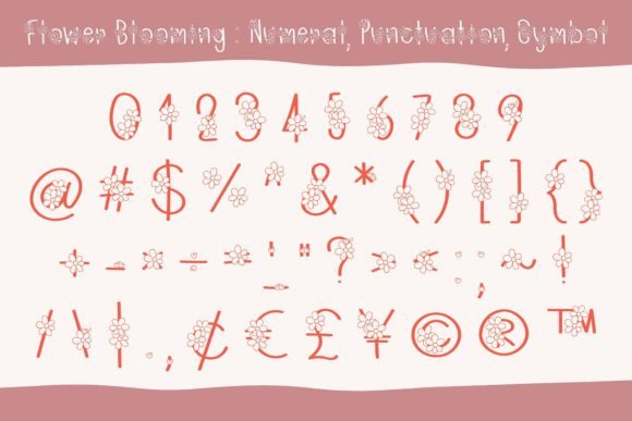 Flower Blooming Font - Preview 4