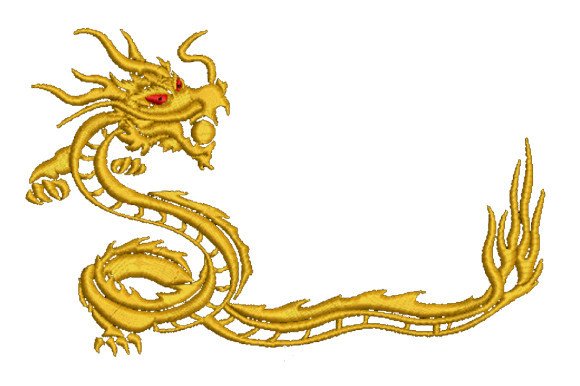 Golden Dragon with Crystal Ball