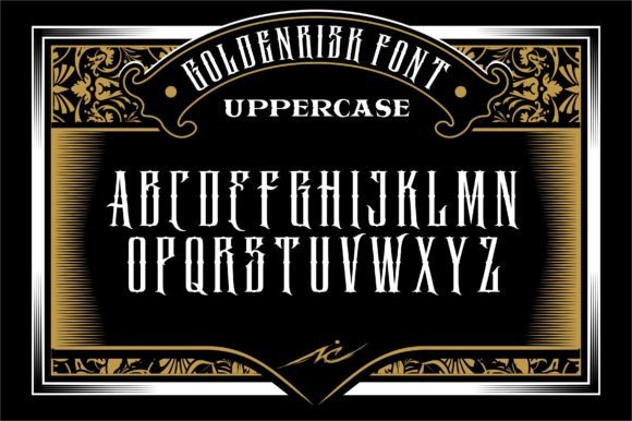 Goldenrisk Font - Preview 1