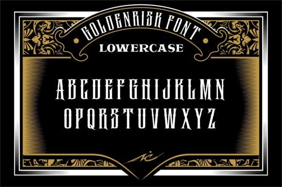 Goldenrisk Font - Preview 2