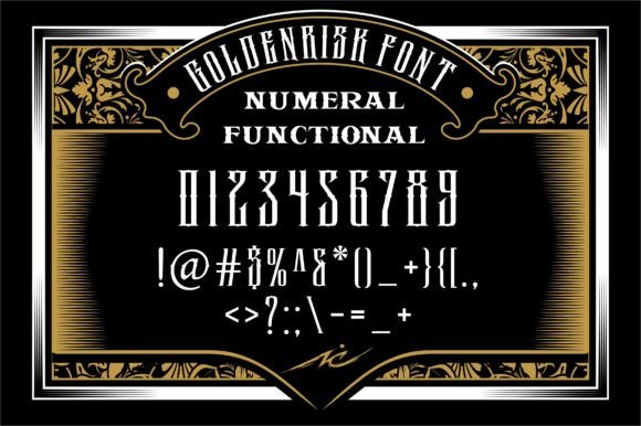 Goldenrisk Font - Preview 3