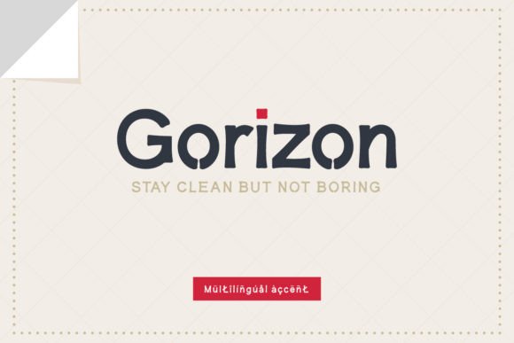 Gorizon Sans Serif Font By Mightyfire