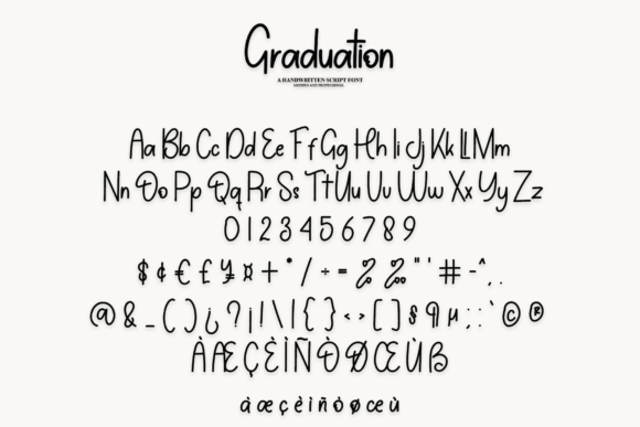 Graduation Font - Preview 2