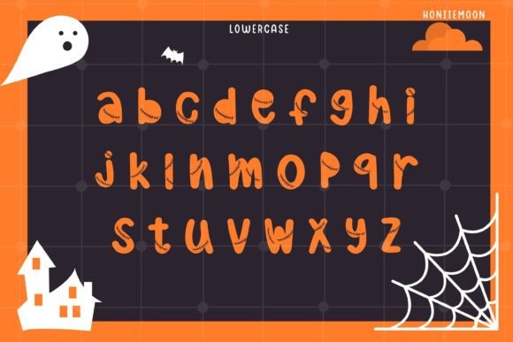 Halloween Face Font PNG with transparent background - Preview 2