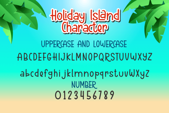 Holiday Island Font - Preview 1
