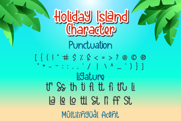 Holiday Island Font - Preview 2