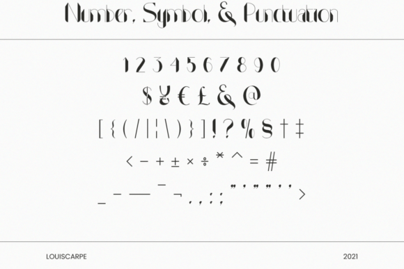 Louis Carpe Font PNG with transparent background - Preview 1