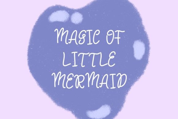 Mermaid Queen Font PNG with transparent background - Preview 2