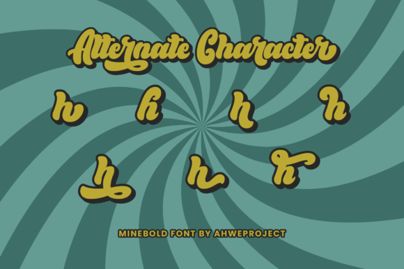 Minebold Font PNG with transparent background - Preview 5