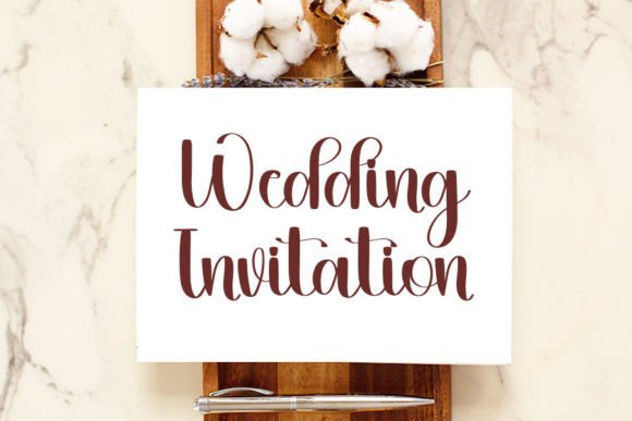 Our Wedding Font PNG with transparent background - Preview 1