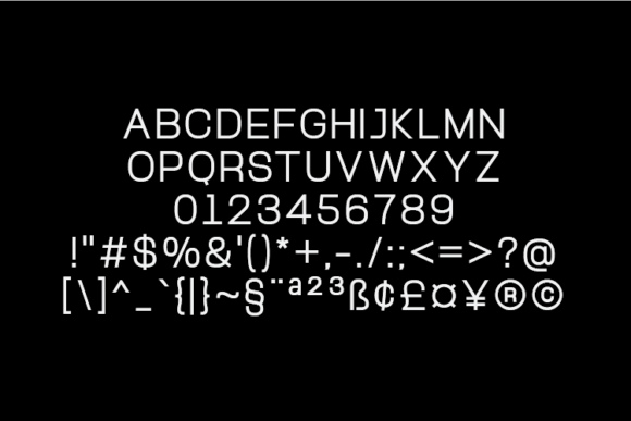 Roughmoon Font PNG with transparent background - Preview 1