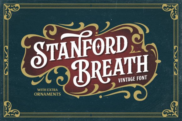 Preview specimen of Stanford Breath blackletter font