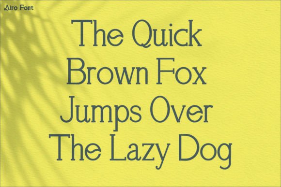 Airo Font - Preview 3