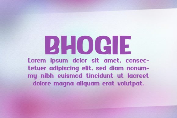 Bhogie Font - Preview 1