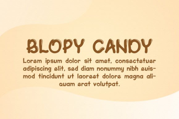 Blopy Candy Font - Preview 4