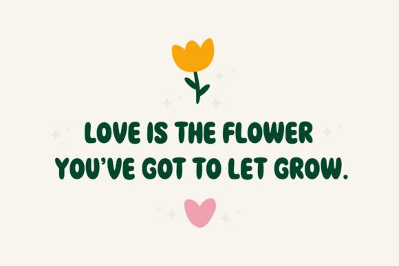 Buble Flowr Font - Preview 1