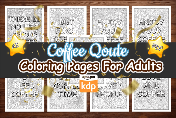 Coffee Quotes Coloring Pages