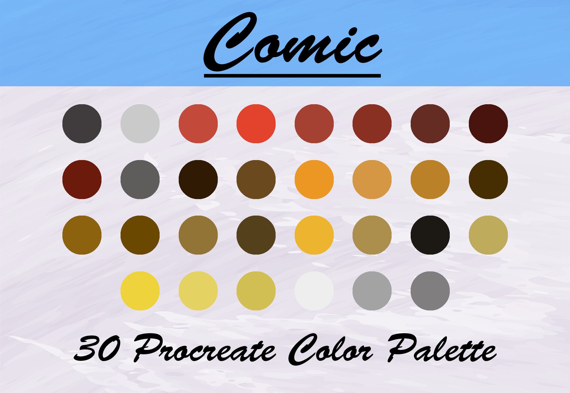 Comic Color Palette Tones - photo 1