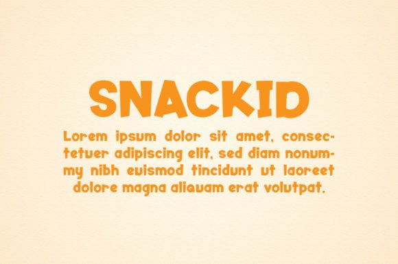 Snackid Font PNG with transparent background - Preview 1