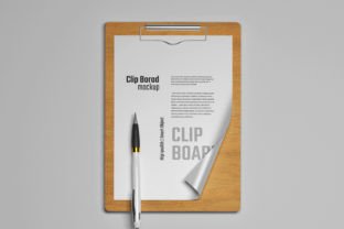 04 PSD Clipboard with Paper Mockups Graphic by sujhonsharma · Creative ...