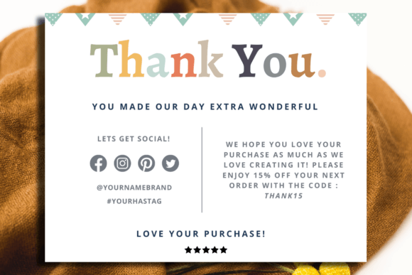 DIY Canva Business Thank You Card