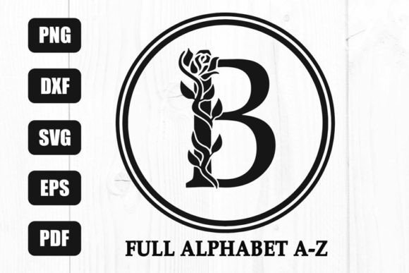 Decorative Font, Floral Font, Monogram Graphic by litkedesigns · Creative Fabrica font preview