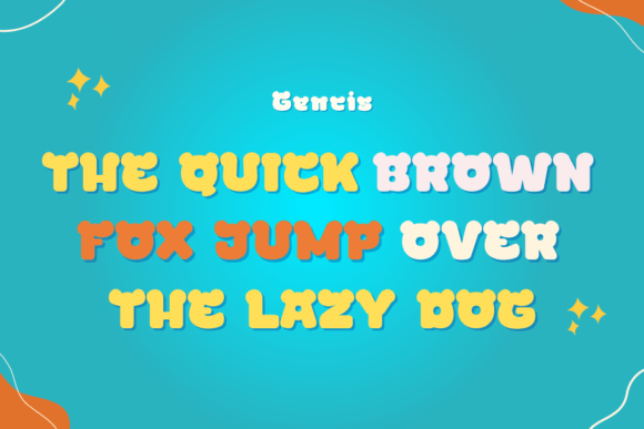 Gencis Font PNG with transparent background - Preview 1