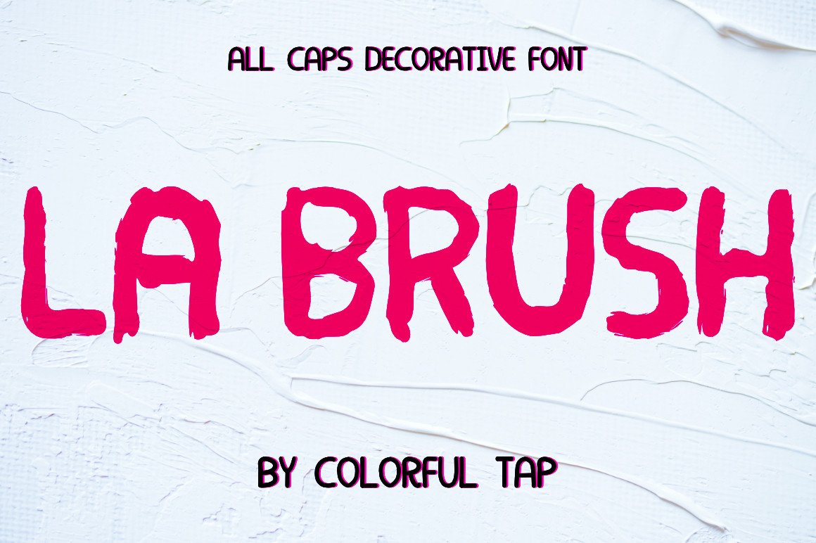La Brush preview: soft brush script font